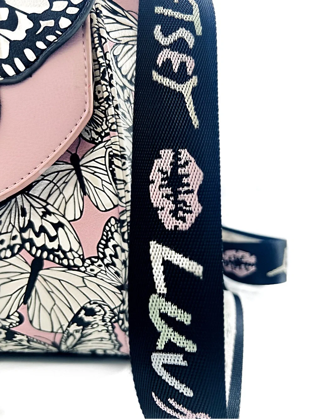 Betsey Johnson Pink Butterfly Mini Backpack/Purse 🦋